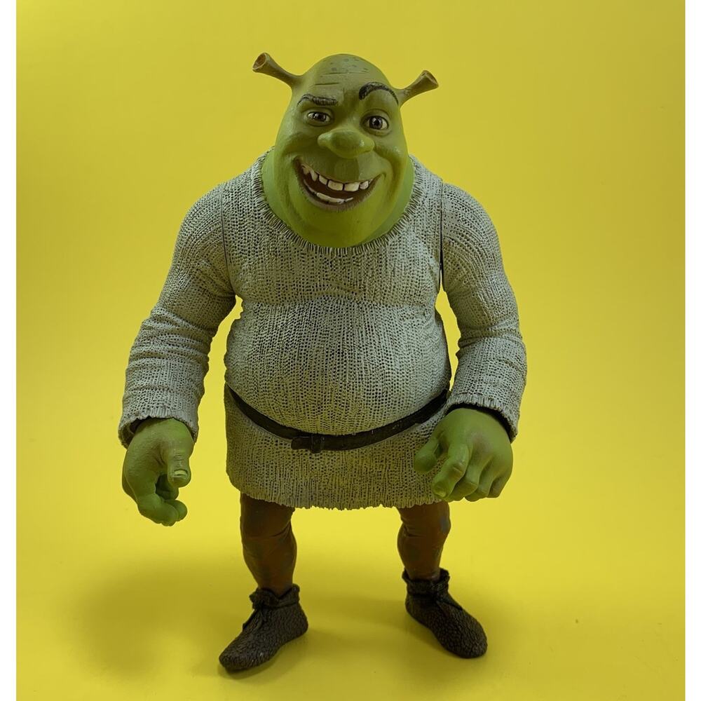 VINTAGE 6” DREAMWORKS SHREK THE GREEN OGRE ACTION FIGURE ONLY NO VEST
